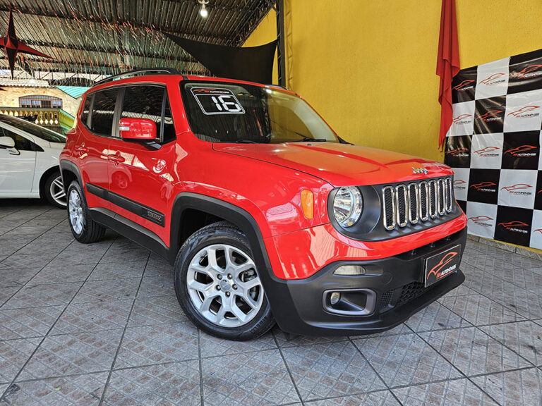 1-JEEP-RENEGADE-1.8-16V-FLEX-LONGITUDE-4P-AUTOMÁTICO-VERMELHO-2016-RR-AUTOMOVEIS-LOJA-DE-CARROS-FREGUESIA-DO-O-AVENIDA-PETRONIO-PORTELA