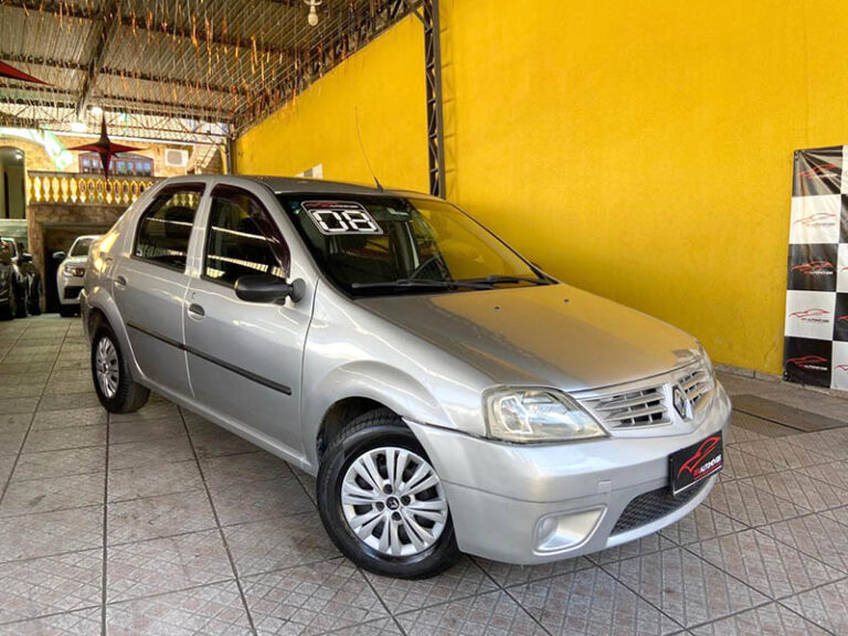 1-RENAULT-LOGAN-1.6-EXPRESSION-HI-FLEX-1.6-8V-MANUAL-PRATA-2008-RR-AUTOMOVEIS-LOJA-DE-CARROS-OSASCO-AVENIDA-VISCONTE-DE-NOVA-GRANADA