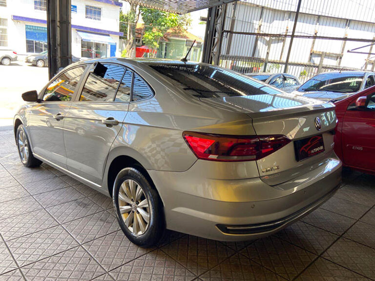 4-VOLKSWAGEN VIRTUS 1.0 COMFORT 200 TSI FLEX 12V AUTOMÁTICO CINZA 2021 PLACA BEQ-8G41