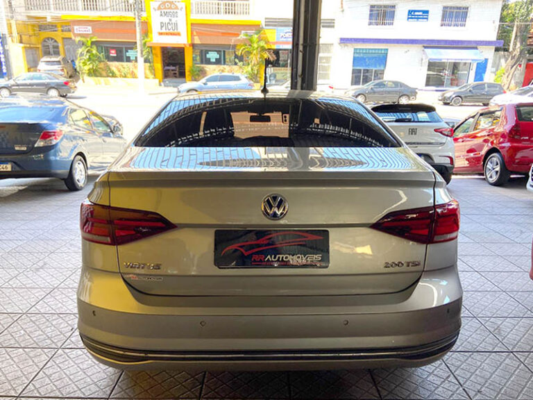 5-VOLKSWAGEN VIRTUS 1.0 COMFORT 200 TSI FLEX 12V AUTOMÁTICO CINZA 2021 PLACA BEQ-8G41