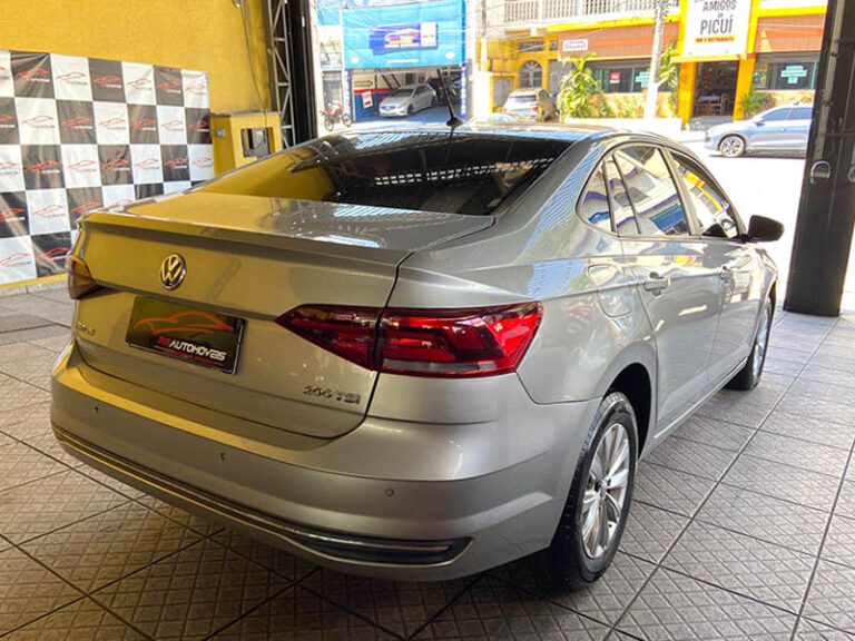 6-VOLKSWAGEN VIRTUS 1.0 COMFORT 200 TSI FLEX 12V AUTOMÁTICO CINZA 2021 PLACA BEQ-8G41